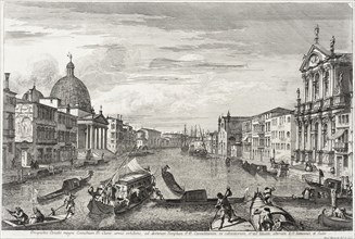 The Grand Canal Between San Simone Piccolo and Santa Chiara, between circa 1740 and circa 1741. Creator: Michele Marieschi.