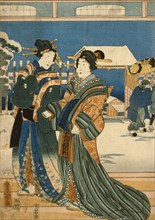 Two Women, 1855. Creator: Utagawa Kunisada.