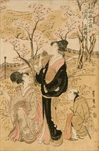 March: Viewing Cherry Blossoms, 1801. Creator: Utagawa Toyohiro.