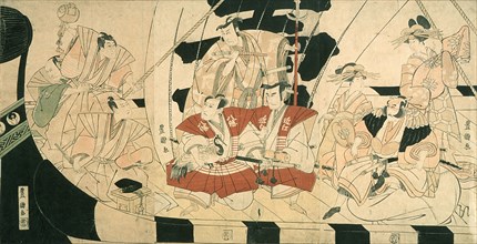 Seven Actors as the Gods of Good Fortune, Late 18th-early 19th century. Creator: Utagawa Toyokuni I.