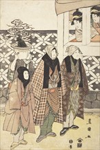 Actors with a Bonsai Tree, 1805. Creator: Utagawa Toyokuni I.