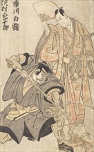 Ichikawa Hakuen I and Sawamura Sojuro III (image 1 of 2), 1790s. Creator: Utagawa Toyokuni I.