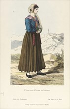 Costume Plate (Frau aus Albona in Istrien), 19th century. Creator: Unknown.