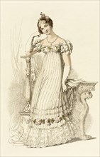 Fashion Plate (Bridal Dress), 1816. Creator: Unknown.
