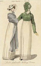 Fashion Plate (London Fashionable Walking Dresses), 1812. Creator: Unknown.