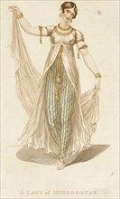Fashion Plate (A Lady of Hindoostan), 1809. Creator: Unknown.