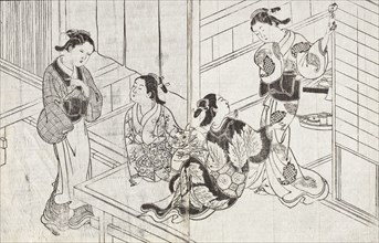 Women of the Green Houses, Second quarter of 18th century. Creator: Nishikawa Sukenobu.