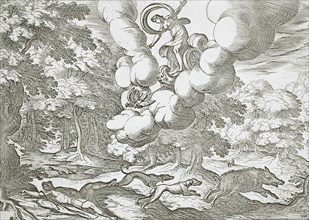 The Death of Adonis, 16th century. Creator: Antonio Tempesta.