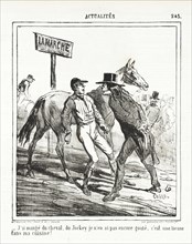 J'ai mangé du cheval, du Jockey je n'en ai pas encore gouté, c'est une lacune dans ma cuisine!, 1865 Creator: Cham.