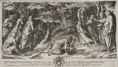 Israelites Departing Egypt, 1576. Creators: Cherubino Alberti, Polidoro da Caravaggio.