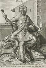 Temperance, 1560. Creator: Cornelis Cort.