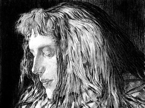 Head of a girl, c1896. Creator: Ernst Klotz.