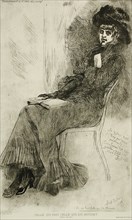Celle qui fait 'Celle qui lit Musset', 1879. Creator: Félicien Rops.