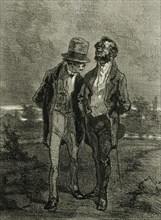 Les Bourgeois, 1856. Creator: Félicien Rops.