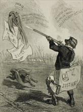 La Comédie politique, 1859. Creator: Félicien Rops.