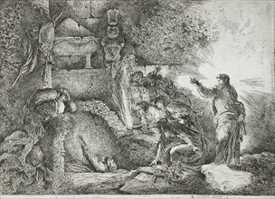 The Raising of Lazarus, between c1647 and c1651. Creator: Giovanni Benedetto Castiglione.