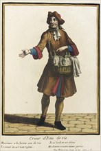 Recueil des modes de la cour de France, 'Crieur d'Eau de Vie', Bound 1703-1704. Creator: Henri Bonnart.