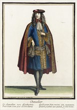 Recueil des modes de la cour de France, 'Cheualier', Bound 1703-1704. Creator: Henri Bonnart.