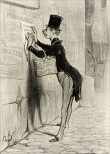 Le Placeur, 1842. Creator: Honore Daumier.