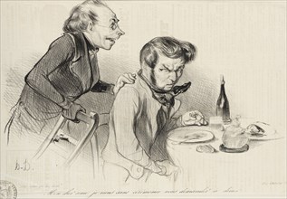 Mon cher ami, je viens sans cérémonie.., 1838. Creator: Honore Daumier.