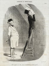 Oh! Quant à la vue, vous ne trouverez pas mieux qu'ici!, 1847. Creator: Honore Daumier.