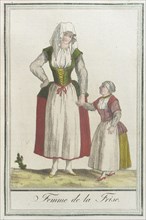 Costumes de Différents Pays, 'Femme de la Frise', c1797. Creator: Jacques Grasset de Saint-Sauveur.
