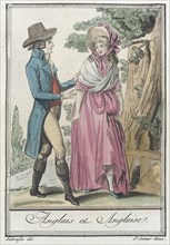 Costumes de Différents Pays, 'Anglais et Anglaise', c1797. Creator: Jacques Grasset de Saint-Sauveur.