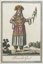 Costumes de Différents Pays, 'Femme de Goa', c1797. Creator: Jacques Grasset de Saint-Sauveur.