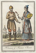 Costumes de Différents Pays, 'Hommes & Femmes Chinois', c1797. Creator: Jacques Grasset de Saint-Sauveur.