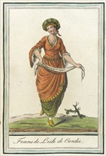 Costumes de Différents Pays, 'Femme de l'Isle de Candie', c1797. Creator: Jacques Grasset de Saint-Sauveur.