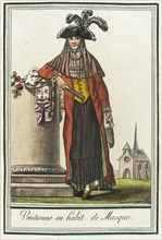 Costumes de Différent Pays, 'Venitienne en Habit de Masque', c1797. Creator: Jacques Grasset de Saint-Sauveur.