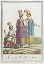 Costumes de Différents Pays, 'Femme de l'Isle de Scio', c1797. Creator: Jacques Grasset de Saint-Sauveur.