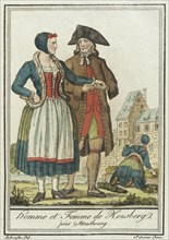 Costumes de Différent Pays, 'Homme et Femme de Housberg, près Strasbourg', c1797. Creator: Jacques Grasset de Saint-Sauveur.