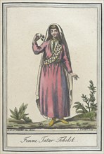 Costumes de Différents Pays, 'Femme Tatar Tobolsk', c1797. Creator: Jacques Grasset de Saint-Sauveur.