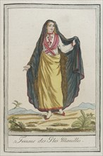 Costumes de Différents Pays, 'Femme des I'les Manilles', c1797. Creator: Jacques Grasset de Saint-Sauveur.