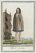 Costumes de Différents Pays, 'Fille de Nootka', c1797. Creator: Jacques Grasset de Saint-Sauveur.