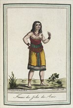 Costumes de Différents Pays, 'Femme des Ysles des Amis', c1797. Creator: Jacques Grasset de Saint-Sauveur.