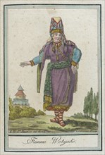 Costumes de Différents Pays, 'Femme Wotÿake', c1797. Creator: Jacques Grasset de Saint-Sauveur.