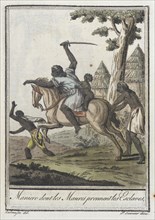 Costumes de Différents Pays, 'Maniere Dont les Maures Prennent les Esclaves', c1797. Creator: Jacques Grasset de Saint-Sauveur.