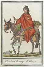 Costumes de Différents Pays, 'Marchand d'Orange de Murcie', c1797. Creator: Jacques Grasset de Saint-Sauveur.