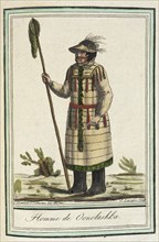 Costumes de Différents Pays, 'Homme de Oonolashka', c1797. Creator: Jacques Grasset de Saint-Sauveur.