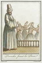 Costumes de Différents Pays, 'Derviches Fesant la Prierel', c1797. Creator: Jacques Grasset de Saint-Sauveur.