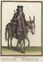 Recueil des modes de la cour de France, 'Crieur de Cerise', after 1674. Creator: Henri Bonnart.