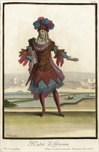 Recueil des modes de la cour de France, 'Habit d'Africain', Bound 1703-1704. Creators: Jean Lepautre, Jean Berain, Jacques Le Pautre.