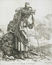 Dairy Maid from Berchtesgaden, 1818. Creator: Johann Adam Klein.