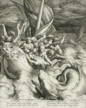 Jonah Thrown to the Whale, c1582. Creator: Johann Sadeler I.