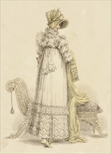 Fashion Plate (Parisian Walking Dress), 1816. Creator: John Bell.