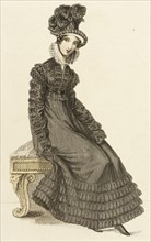 Fashion Plate (Walking Dress), 1820. Creator: John Bell.