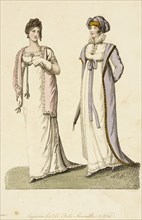 Fashion Plate (La Belle Assemblée), 1807. Creator: John Bell.