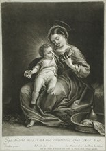 Virgin and Child, 1700. Creator: John Smith.